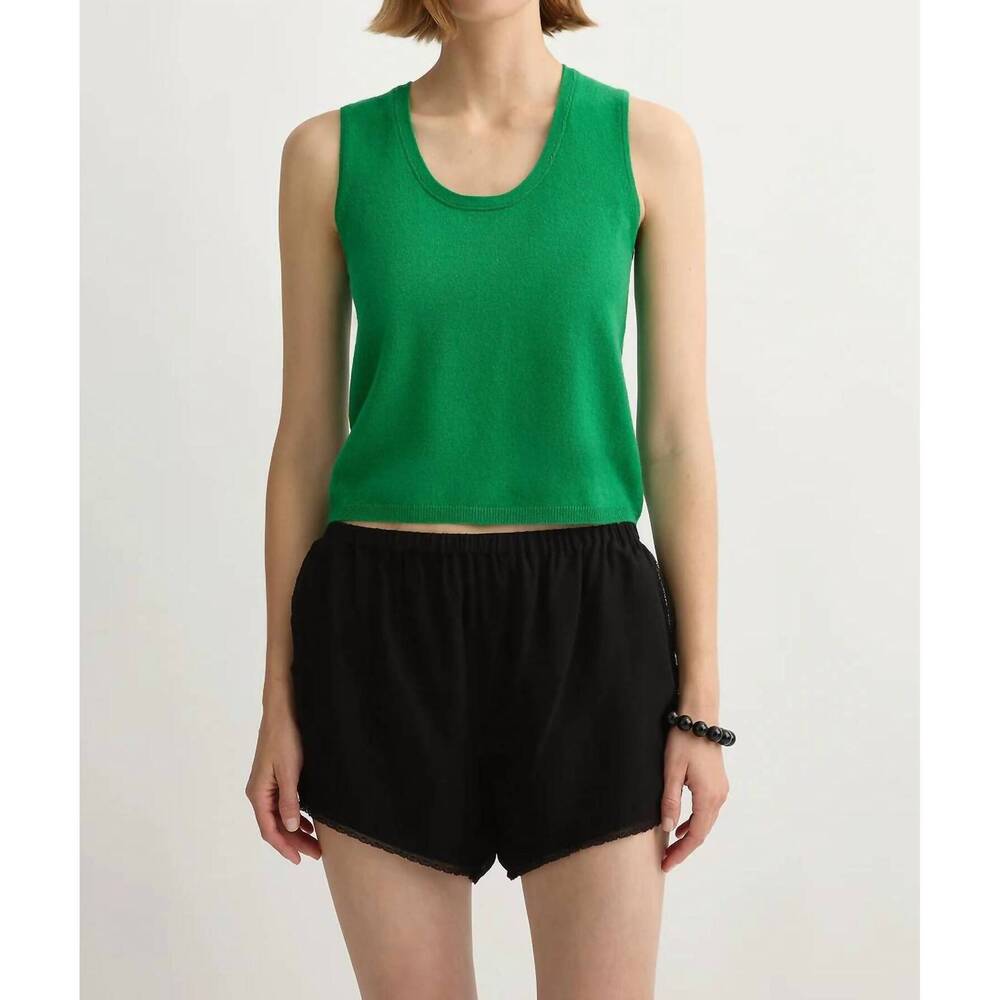 NEW POSSE freddie sweater tank in emerald